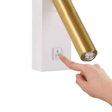 Brilagi - LED-Wand-Spotleuchte MAYA 1xG9/7W/230V weiß/golden