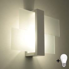 Brilagi -  LED-Wandbeleuchtung HERA 1xE27/7,5W/230V weiß+