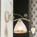 Brilagi - LED-Wandleuchte ANTICO 1xE27/60W/230V 3000K weiße Patina