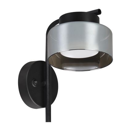 Brilagi - LED Wandleuchte AURA LUX 1xGX53/30W/230V schwarz/rauchfarben