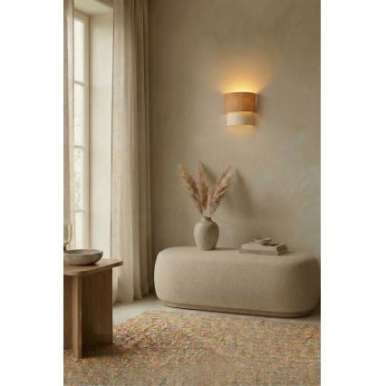 Brilagi - LED-Wandleuchte BOHO ECO 1xE27/10W/230V Beige/Creme