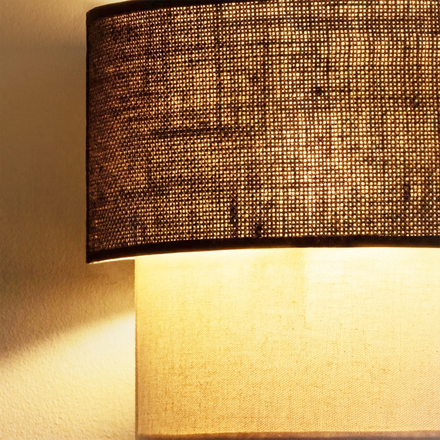 Brilagi - LED-Wandleuchte BOHO ECO 1xE27/10W/230V braun/cremefarben