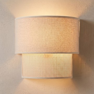 Brilagi - LED-Wandleuchte BOHO ECO 1xE27/10W/230V cremefarben