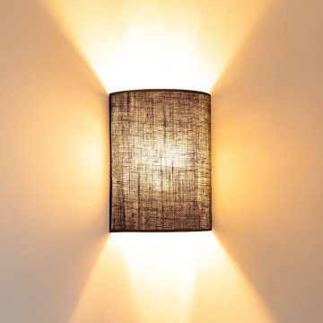 Brilagi - LED-Wandleuchte BOHO STYLE 1xE27/15W/230V braun