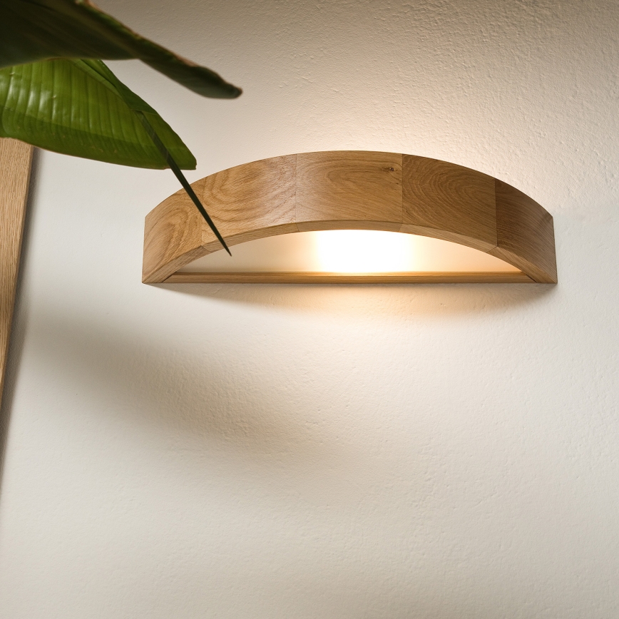 Brilagi - LED-Wandleuchte CARVALHO 1xE27/15W/230V Eiche