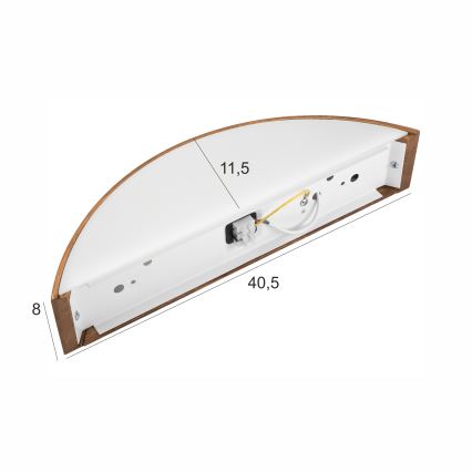 Brilagi - LED-Wandleuchte CARVALHO 1xE27/15W/230V Eiche/Kirsche