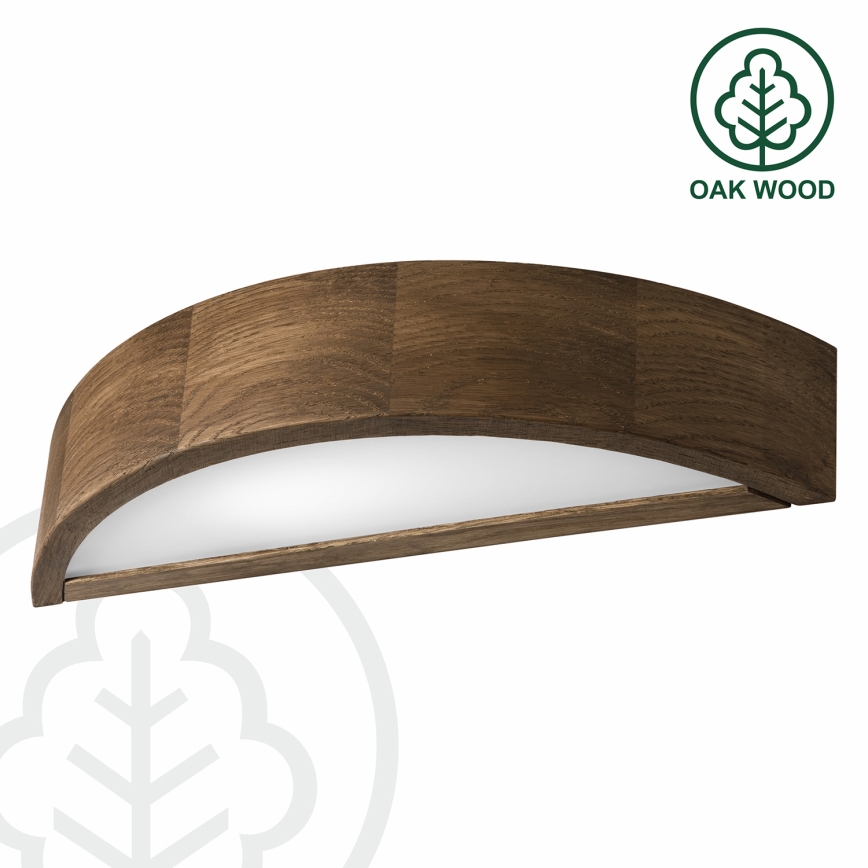 BRILAGI - LED-Wandleuchte CARVALHO 1xE27/15W/230V Eiche/Nussbaum