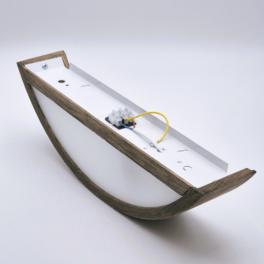 BRILAGI - LED-Wandleuchte CARVALHO 1xE27/15W/230V Eiche/Nussbaum