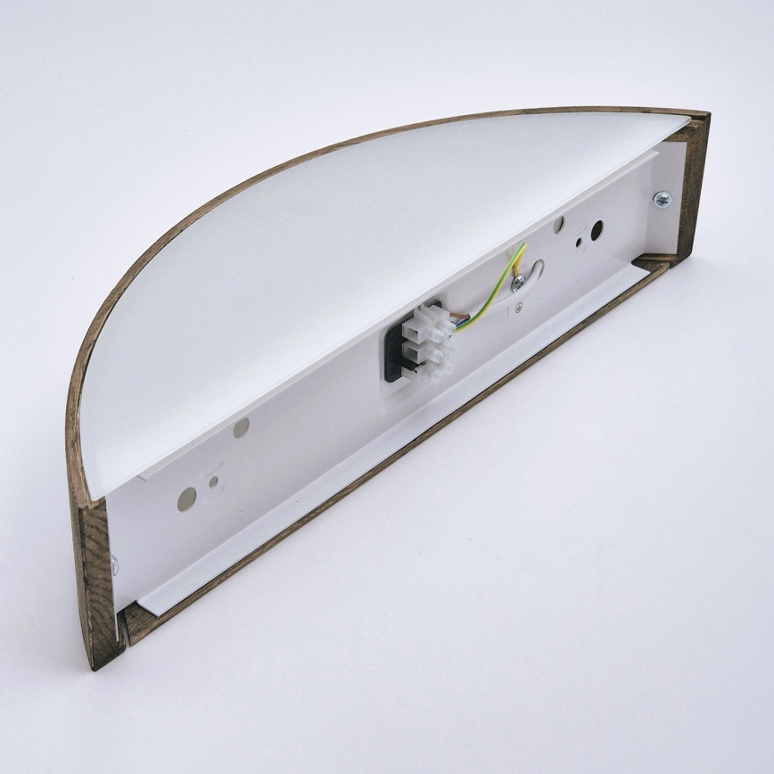 BRILAGI - LED-Wandleuchte CARVALHO 1xE27/15W/230V Eiche/Nussbaum
