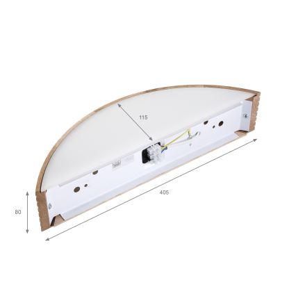 BRILAGI - LED-Wandleuchte CARVALHO MODERN 1xE27/60W/230V Eiche