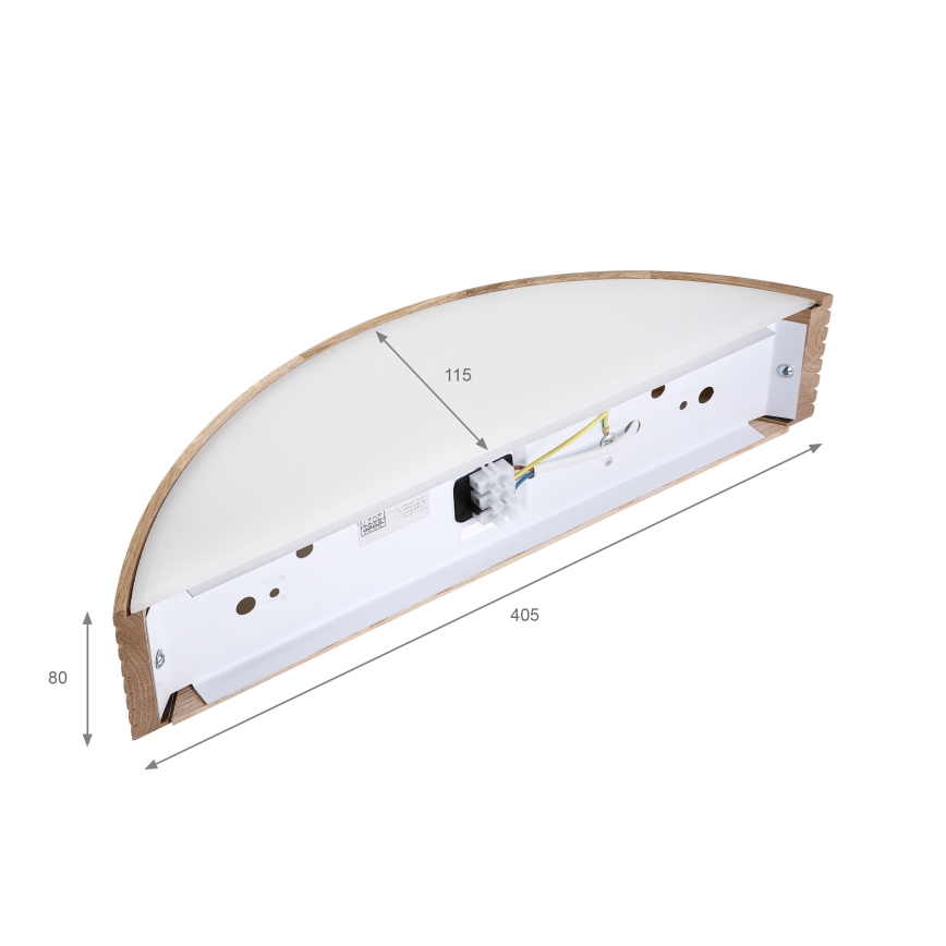 BRILAGI - LED-Wandleuchte CARVALHO MODERN 1xE27/60W/230V Eiche