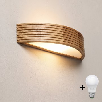 Brilagi - LED-Wandleuchte CARVALHO MODERN 3xE27/60W/230V Eiche