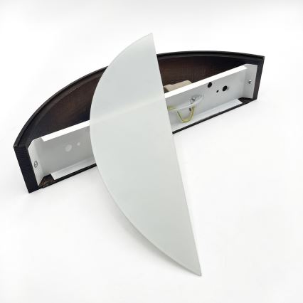 Brilagi - LED-Wandleuchte CARVALHO SMOKEY 1xE27/60W/230V Eiche