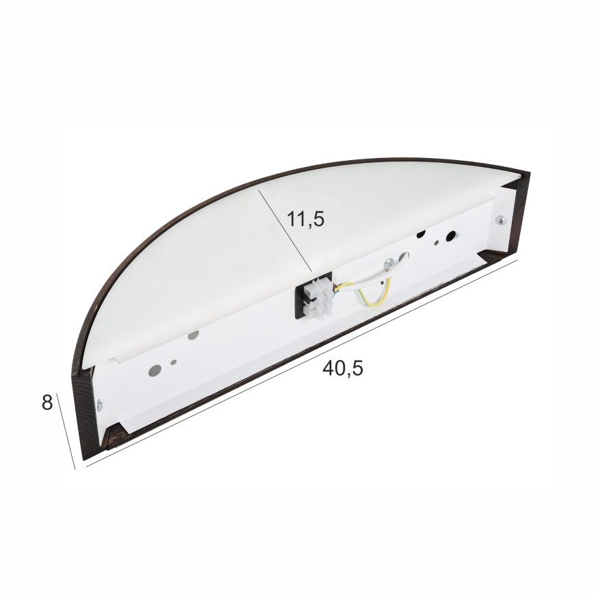 Brilagi - LED-Wandleuchte CARVALHO SMOKEY 1xE27/60W/230V Eiche