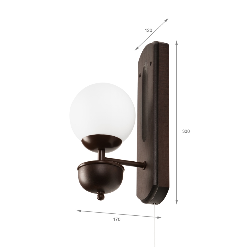 Brilagi - LED Wandleuchte COTTAGE 1xG9/40W/230V Buche/weiß