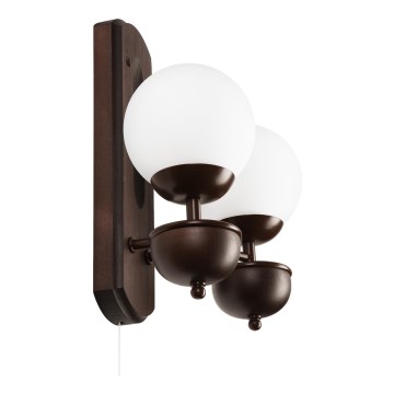 Brilagi - LED Wandleuchte COTTAGE 2xG9/40W/230V Buche/weiß