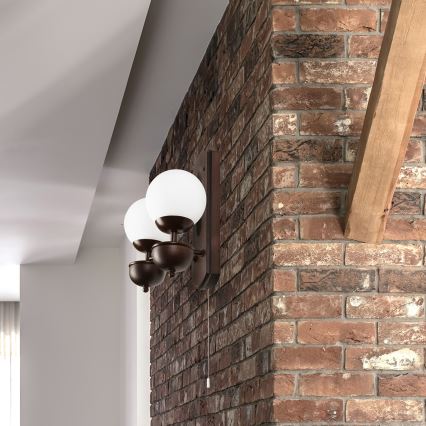 Brilagi - LED Wandleuchte COTTAGE 2xG9/40W/230V Buche/weiß