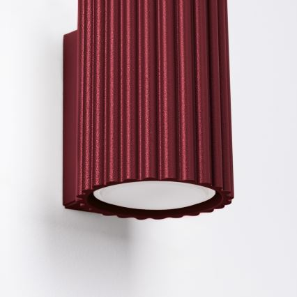 Brilagi - LED-Wandleuchte CRESTO 1x GU10/10W/230V 10 cm burgunderrot