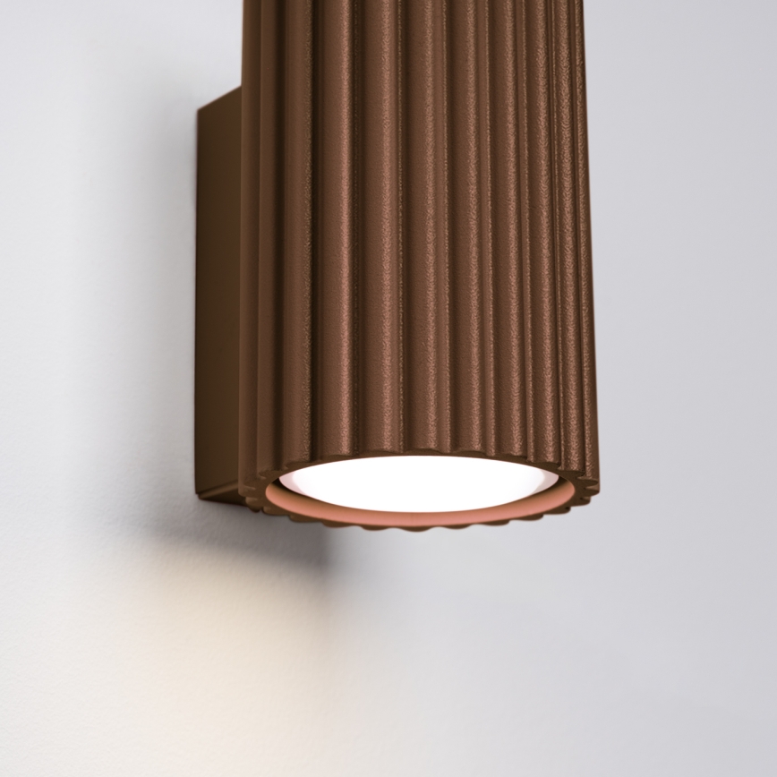 Brilagi - LED-Wandleuchte CRESTO 1xGU10/10W/230V 10 cm braun