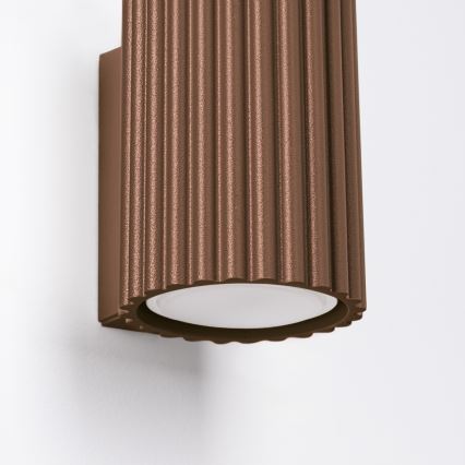 Brilagi - LED-Wandleuchte CRESTO 1xGU10/10W/230V 10 cm braun