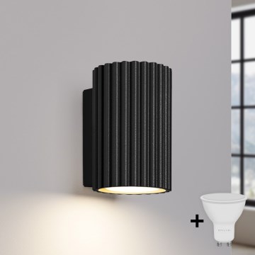 Brilagi - LED-Wandleuchte CRESTO 1xGU10/10W/230V 10 cm schwarz