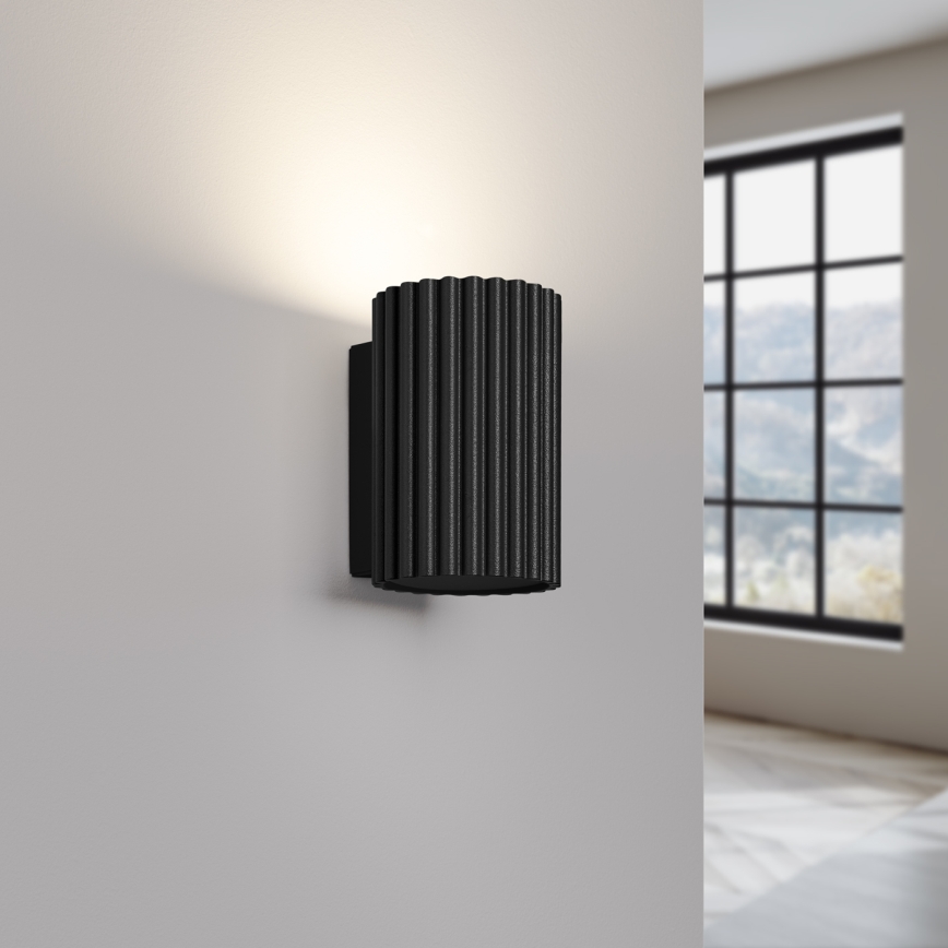 Brilagi - LED-Wandleuchte CRESTO 1xGU10/10W/230V 10 cm schwarz