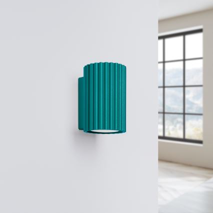 Brilagi - LED-Wandleuchte CRESTO 1xGU10/10W/230V 10 cm türkis