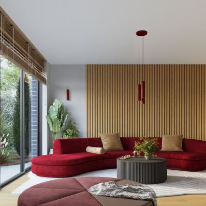 Brilagi - LED-Wandleuchte CRESTO 2xGU10/10W/230V 20 cm Bordeaux