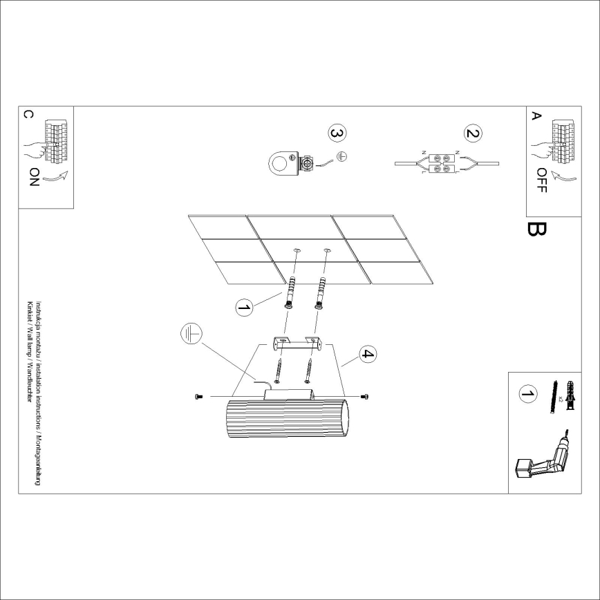 Brilagi - LED-Wandleuchte CRESTO 2xGU10/10W/230V 20 cm rot