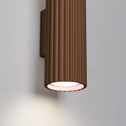 Brilagi - LED-Wandleuchte CRESTO 2xGU10/10W/230V 30 cm braun