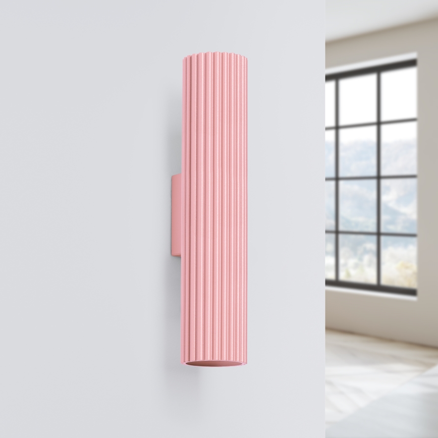 Brilagi - LED-Wandleuchte CRESTO 2xGU10/10W/230V 30 cm rosa