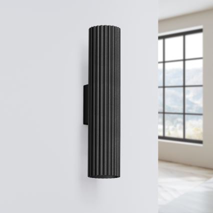 Brilagi - LED Wandleuchte CRESTO 2xGU10/10W/230V 30 cm schwarz