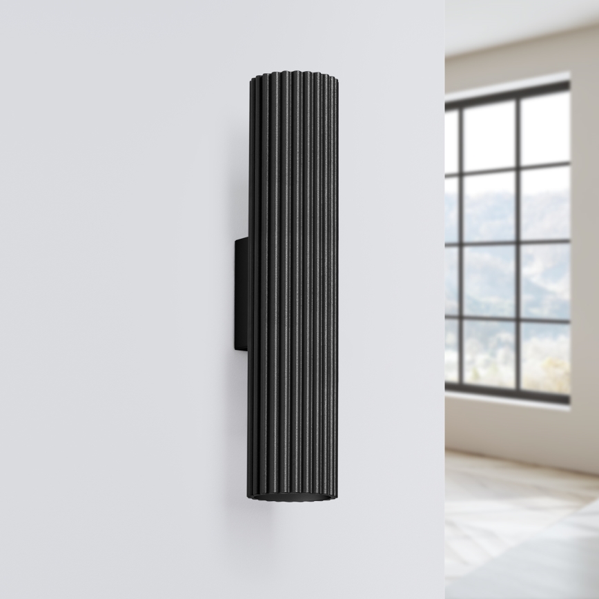 Brilagi - LED Wandleuchte CRESTO 2xGU10/10W/230V 30 cm schwarz