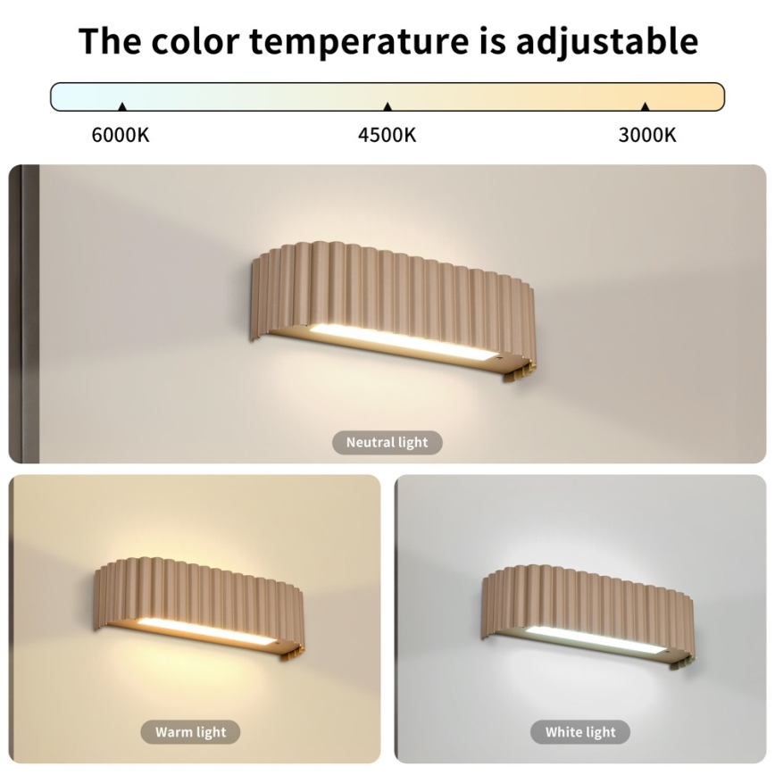 BRILAGI - LED-Wandleuchte FALCON MODERN LED/10W/230V 30 cm 3000/4500/6000K beige
