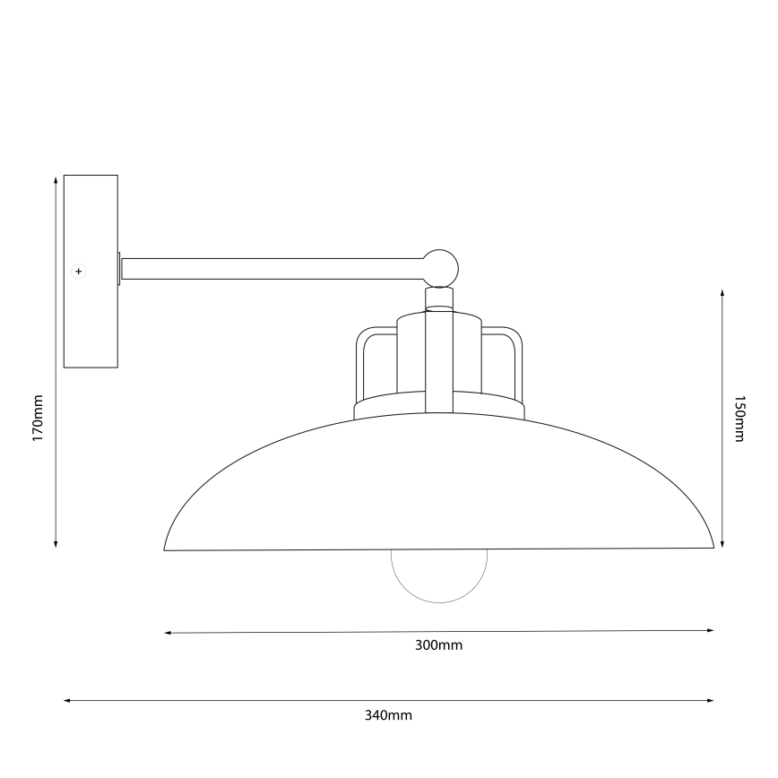 Brilagi - LED Wandleuchte FLAMENGO 1xE27/60W/230V beige