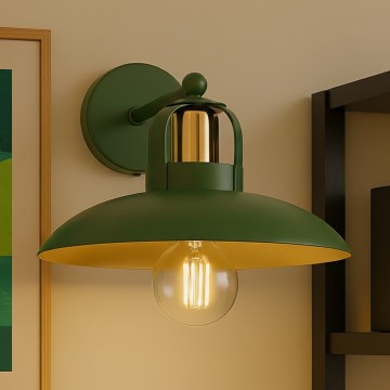 Brilagi - LED Wandleuchte FLAMENGO 1xE27/60W/230V grün