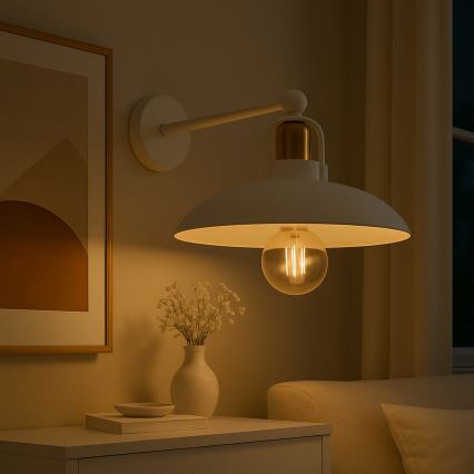 Brilagi - LED Wandleuchte FLAMENGO 1xE27/60W/230V weiß