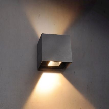 Brilagi - LED-Wandleuchte für Außenbereiche CUBE LED/6W/230V IP54