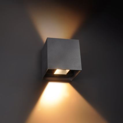 Brilagi - LED-Wandleuchte für Außenbereiche CUBE LED/6W/230V IP54