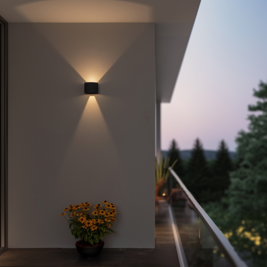 Brilagi - LED-Wandleuchte für den Außenbereich RONDO LED/6W/230V anthrazit IP54