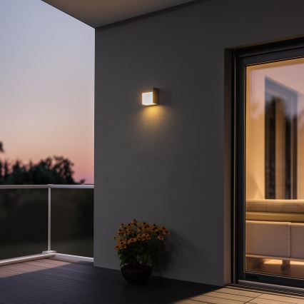 Brilagi - LED-Wandleuchte für den Außenbereich TERNI LED/12W/230V grau IP44