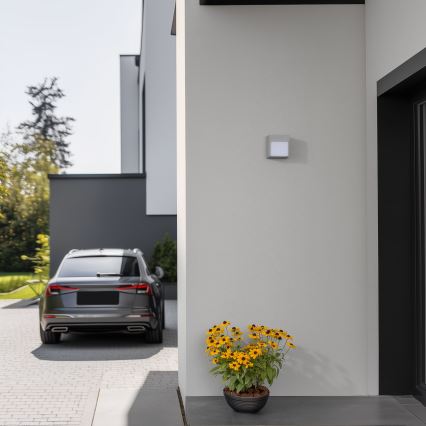 Brilagi - LED-Wandleuchte für den Außenbereich TERNI LED/12W/230V grau IP44