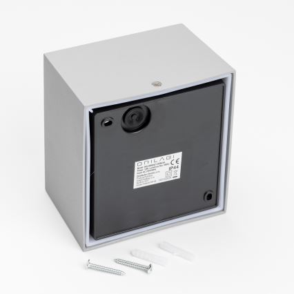 Brilagi - LED-Wandleuchte für den Außenbereich TERNI LED/12W/230V grau IP44