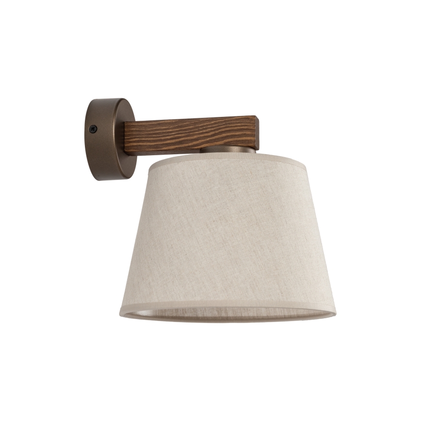 BRILAGI - LED-Wandleuchte LATTE 1xE27/15W/230V Kiefer/beige