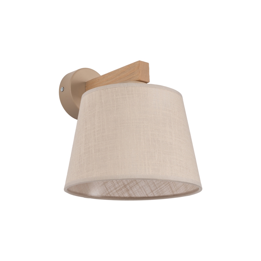 BRILAGI - LED-Wandleuchte LATTE SABIA 1xE27/15W/230V Kiefer/Beige
