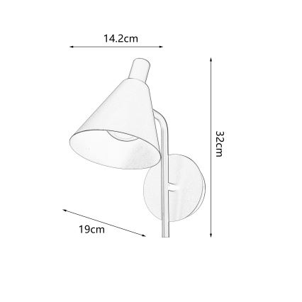 Brilagi - LED-Wandleuchte LUCERA LED/3W/230V burgunderrot