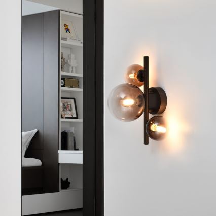 Brilagi - LED-Wandleuchte MILLA 3xG9/3W/230V braun/rauchbraun