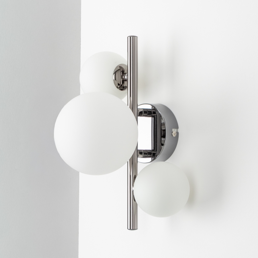 Brilagi - LED-Wandleuchte MILLA 3xG9/3W/230V glänzendes Chrom/weiß