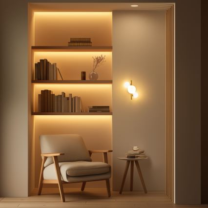 Brilagi - LED-Wandleuchte MILLA 3xG9/3W/230V golden/weiß