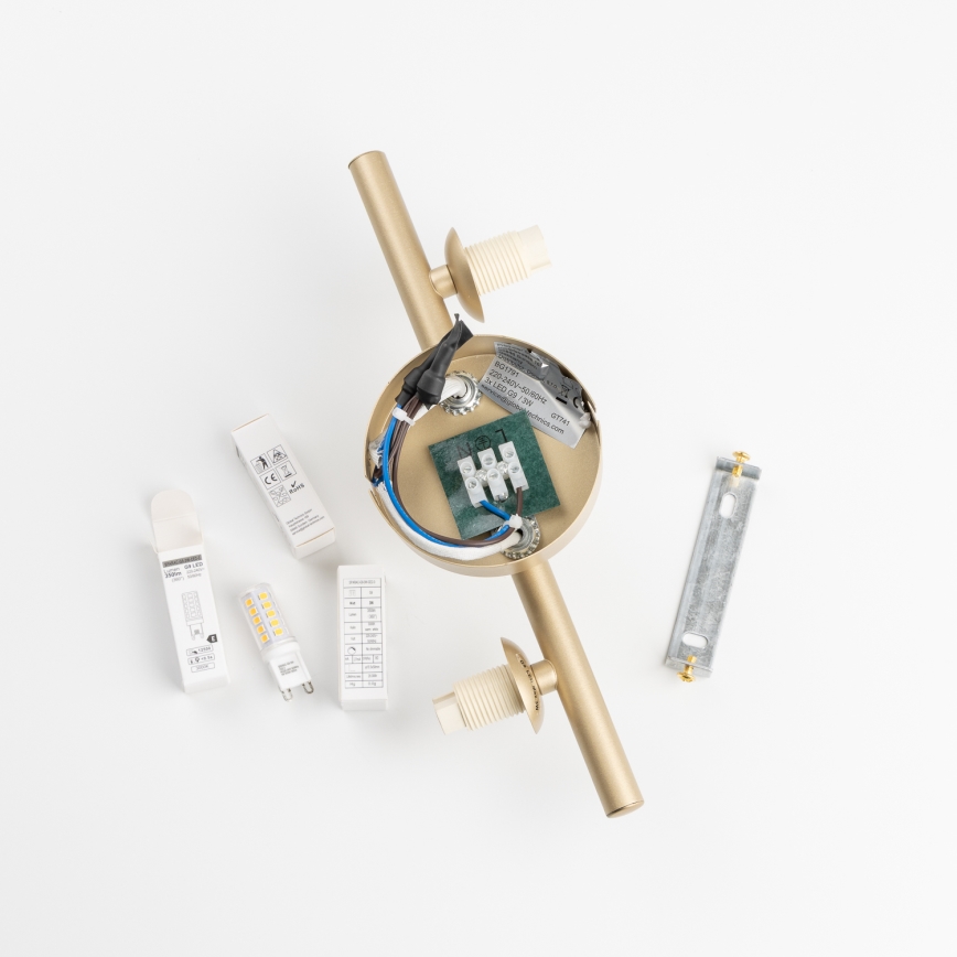 Brilagi - LED-Wandleuchte MILLA 3xG9/3W/230V golden/weiß